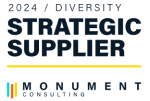 Logo featuring "Certified Distributing Supplier" with a yellow underline and a colorful icon, signifying supplier certification.