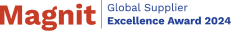 Logo of Magrit, a global management consultancy, featuring bold red and blue text.