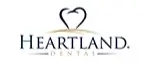 Logo of Heartland Dental featuring a stylized heart design above the text "HEARTLAND DENTAL" in elegant font.