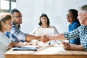 Spectraforce and Amazon Alexa teams collaborating on product launch.